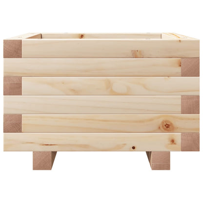 Jardinera De Madera Maciza De Pino 40x40x26,5 Cm_4