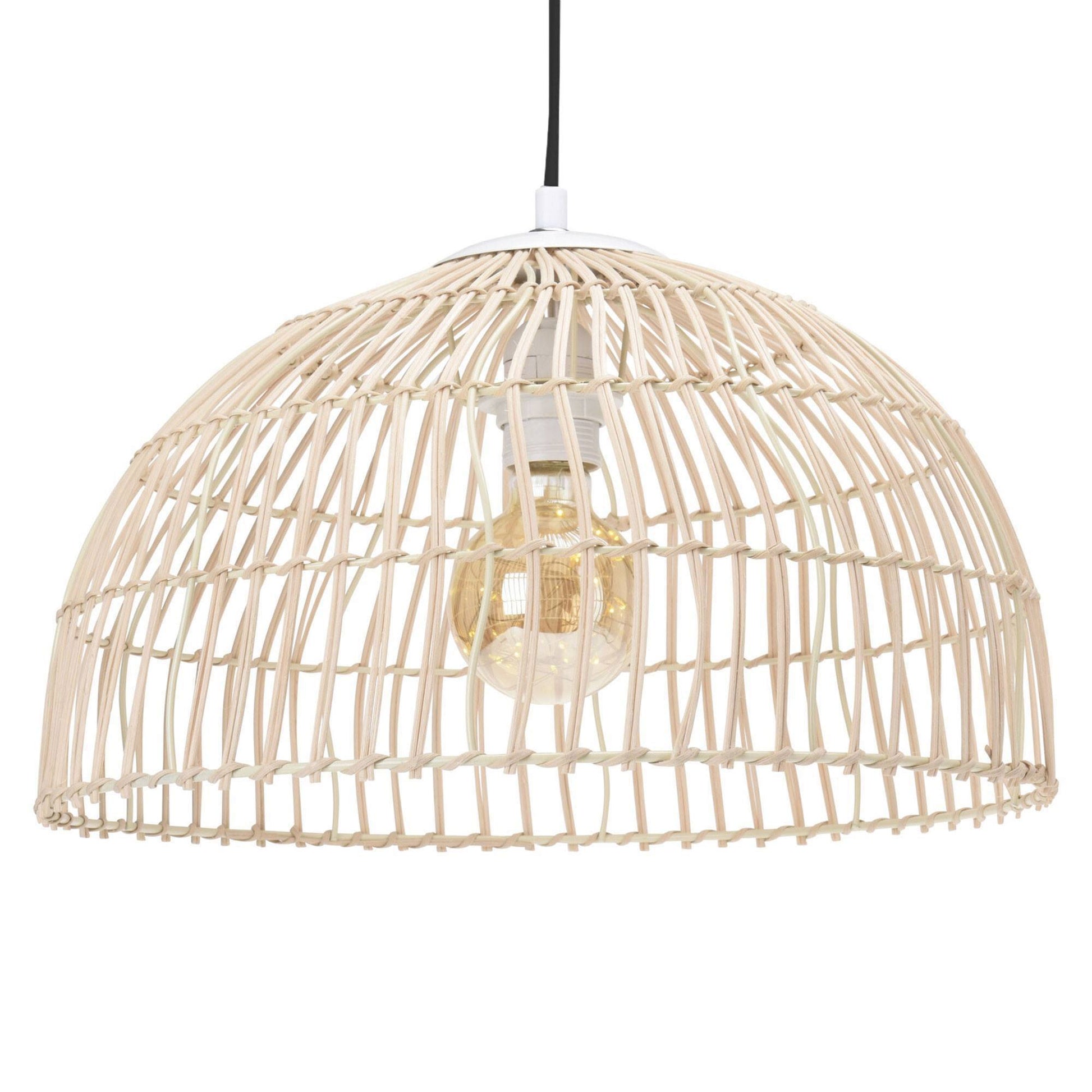 Well Home Lámpara Colgante En Ratán Ø41x24cm_2