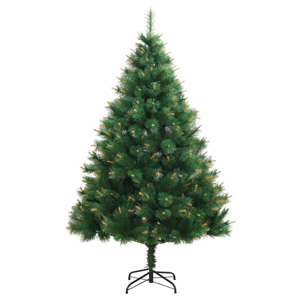 Vidaxl Árbol Navidad Artificial Con Bisagras 150 Led Y Bolas 120 Cm_4