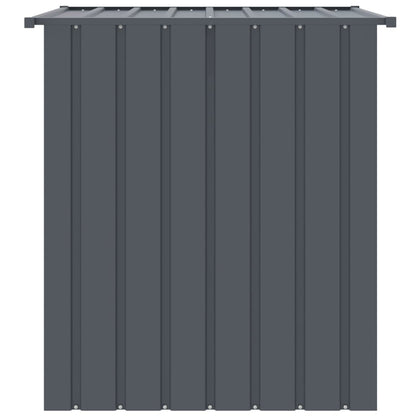 Caseta Perros Con Tejado Acero Galvanizado Negro 110x103x109 Cm_3