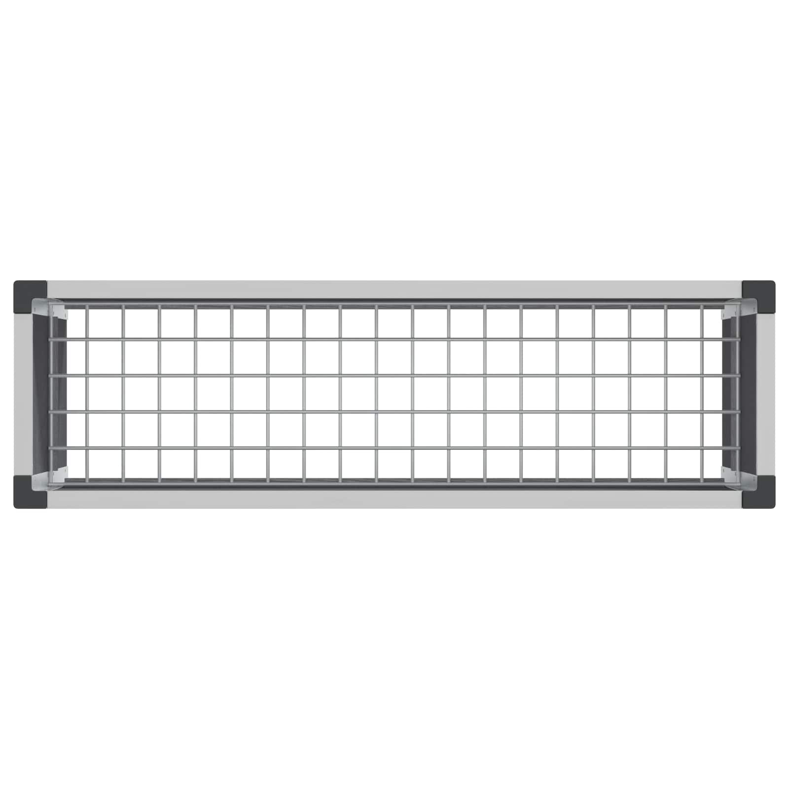 Arriate Elevado Gris 100 X 30 X 22 Cm Wpc Y Aluminio_4