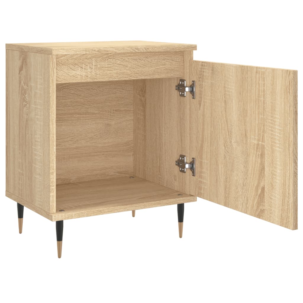 Mesitas Noche 2 Uds Madera Ingeniería Roble Sonoma 40x30x50 Cm_4