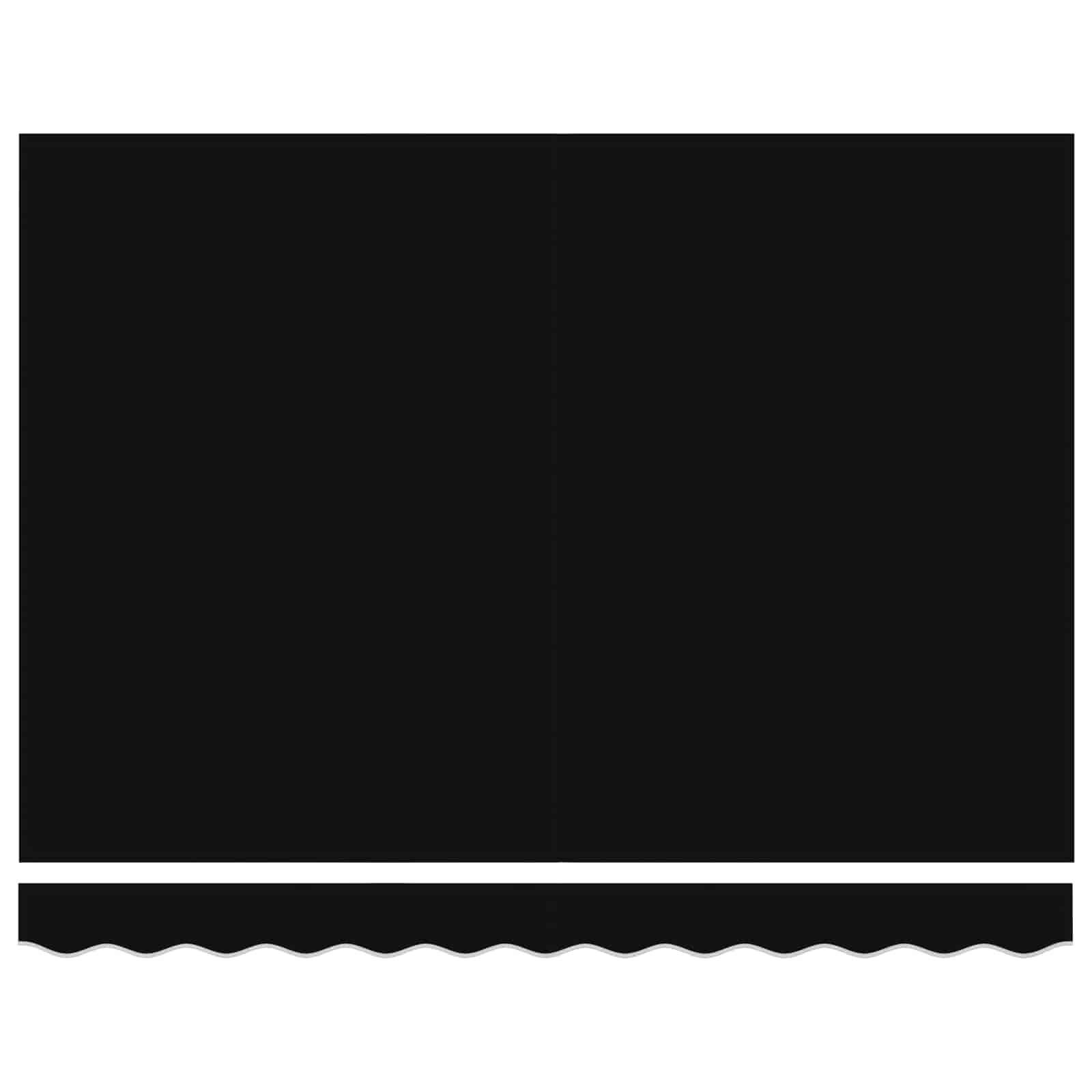 Toldo Retráctil Negro 350 X 250 Cm Poliéster Y Aluminio_5