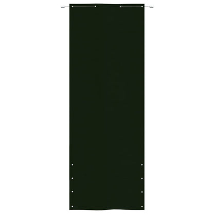 Vidaxl Toldo Pantalla Para Balcón Tela Oxford Verde Oscuro 80x240 Cm_1