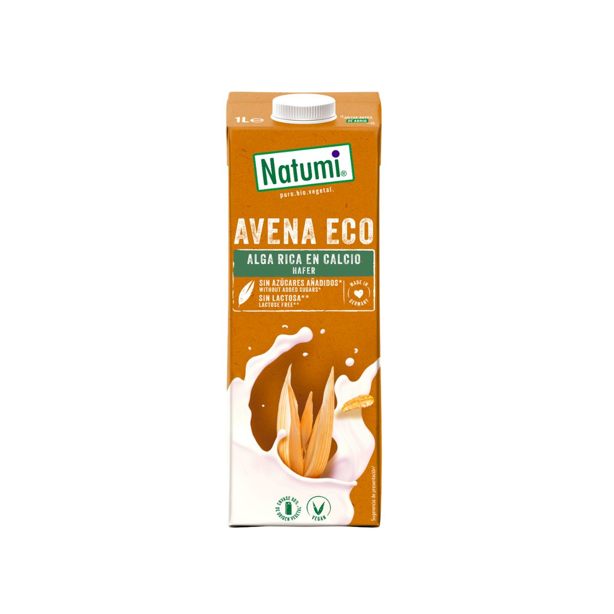 Pack 12x Bebida Avena Alga BIO Natumi 1 L