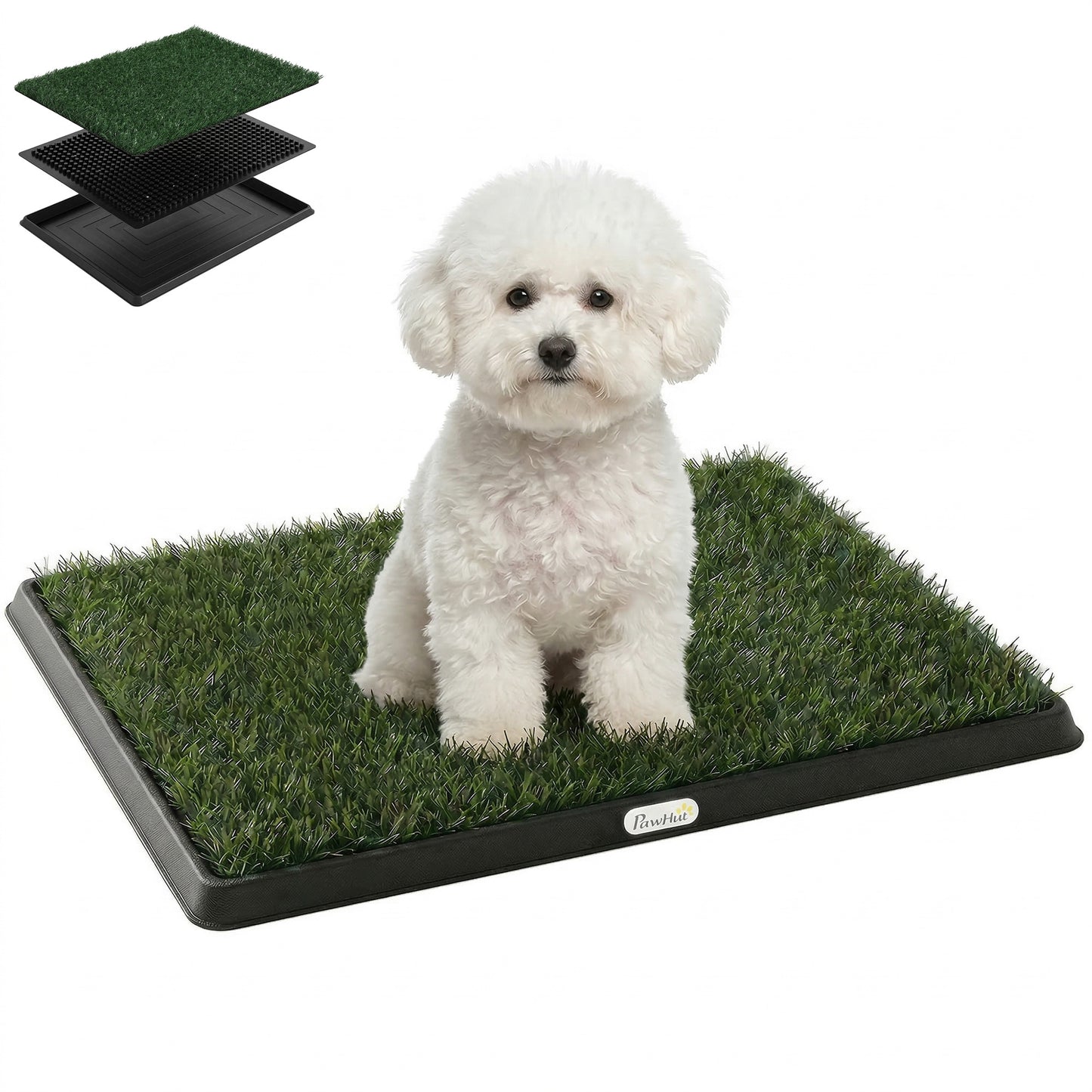 Pawhut Inodoro Para Perros Con Césped Artificial_0