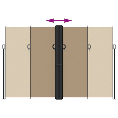 Vidaxl Toldo Lateral Retráctil Gris Taupe 220x1000 Cm_4