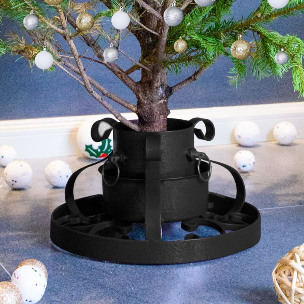 Vidaxl Soporte Para Árbol De Navidad Negro 29x29x15,5 Cm_1