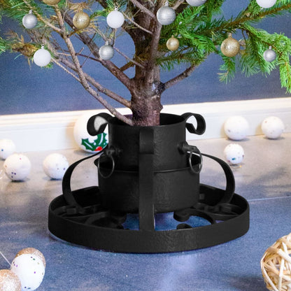 Vidaxl Soporte Para Árbol De Navidad Negro 29x29x15,5 Cm_1