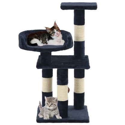 Vidaxl Rascador Para Gatos Con Poste De Sisal 65 Cm Azul_1