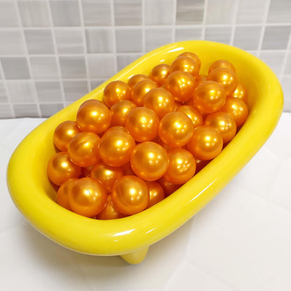 Bolsa Regalo 12 Perlas De Baño Aroma Monoi - Con Aceite De Soja - Hidrata, Suaviza Y Perfuma La Piel - Forma Bola_4