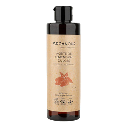 Aceite de almendras dulces 100% puro Arganour 250ml
