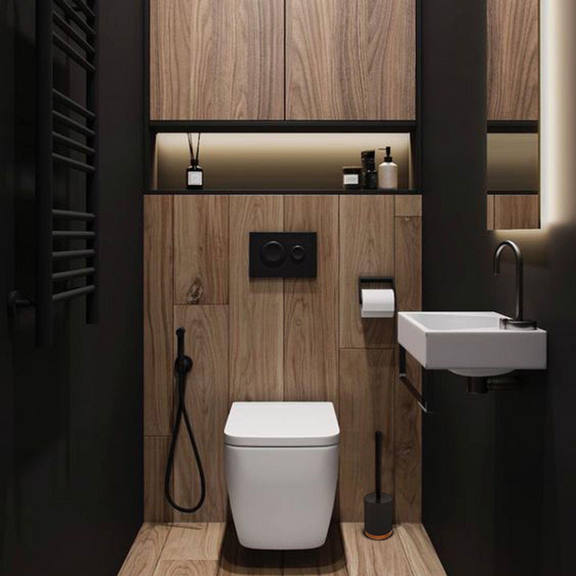 Well Home Escobilla Para Wc Con Depósito Color Negro