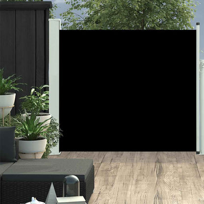 Vidaxl Toldo Lateral Retráctil De Jardín Negro 100x300 Cm_1