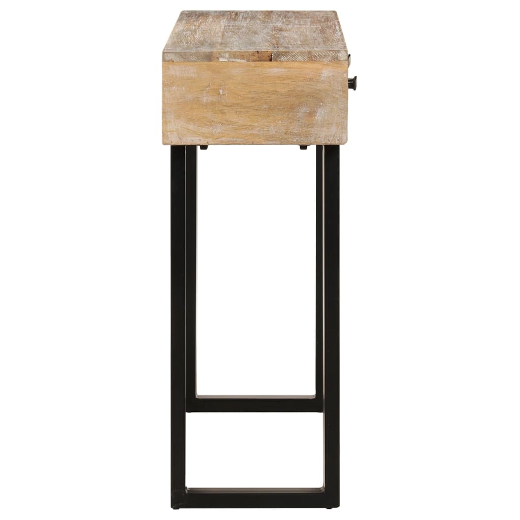 Mesa Consola De Madera Maciza De Mango 100x30x75 Cm_1