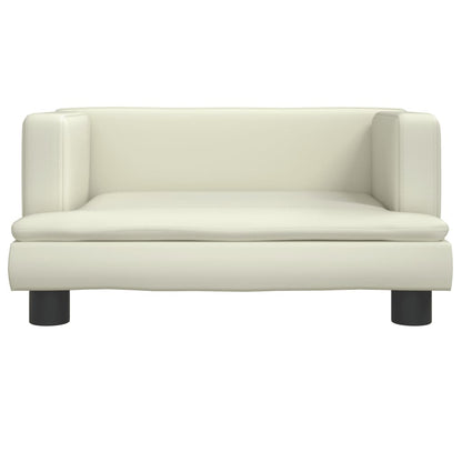 Cama Para Perros De Cuero Sintético Crema 60x40x30 Cm / Vetonek_3