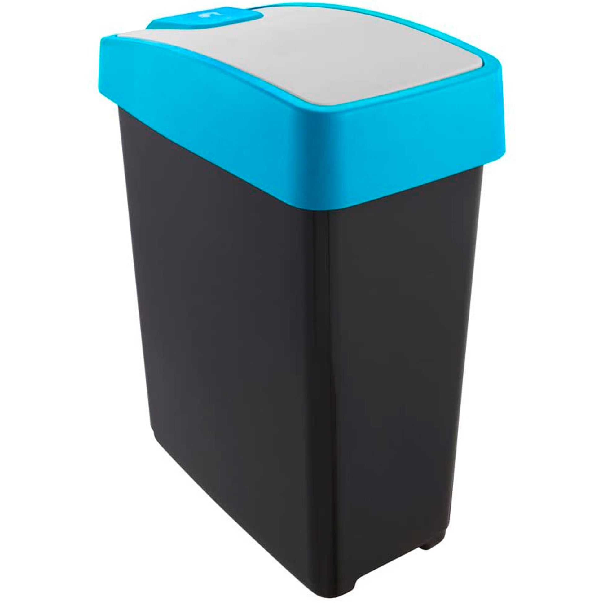 Set De 3 Cubos De Basura Premium Magne Con Tapa Abatible, Tacto Suave De 10/25/45 Litros En Color Azul_3