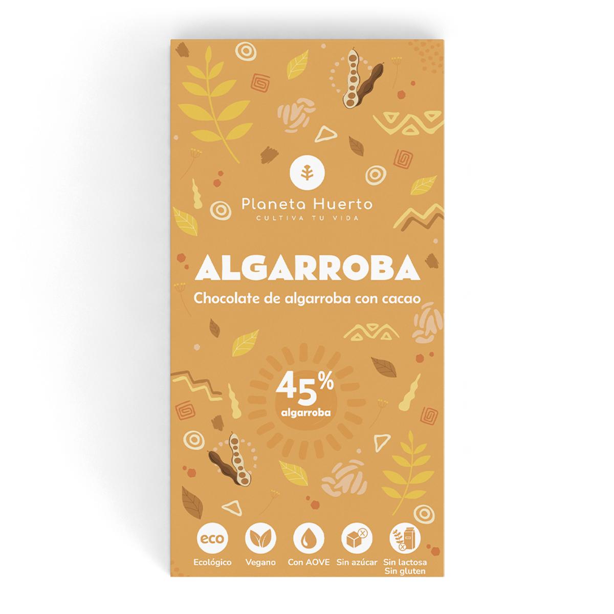 Tableta de algarroba y cacao ECO Planeta Huerto 70 gr