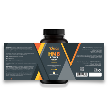 Hmb 2000 Mg Vecos 150 Cápsulas | Ganar Y Mantener Masa Muscular | Con Vitamina B6_4