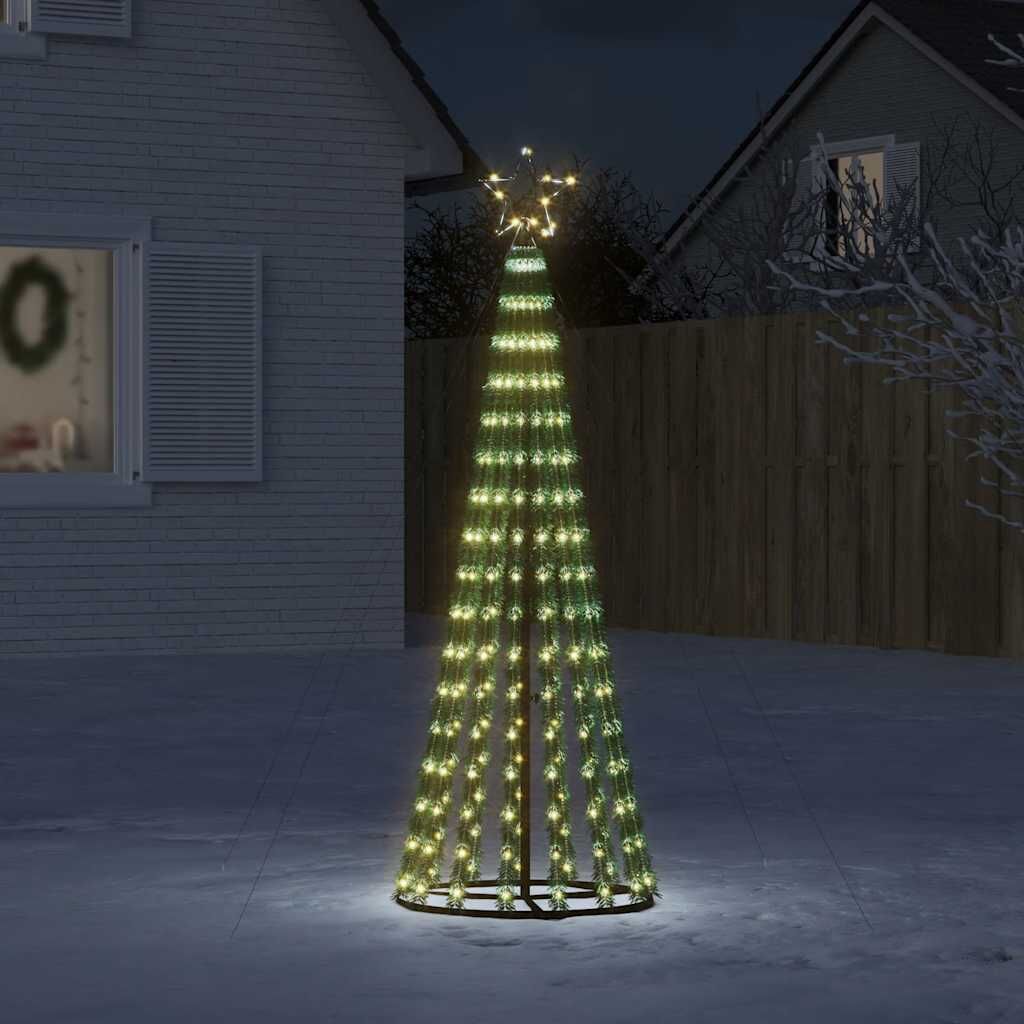 Vidaxl Árbol De Navidad Led 275 Leds Blanco Cálido 180 Cm_1