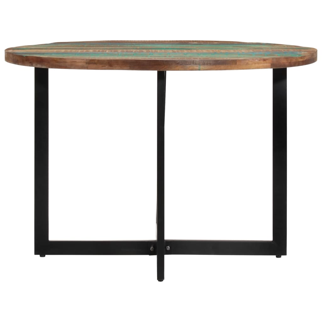 Mesa De Comedor Madera Maciza Reciclada 110x75 Cm_0
