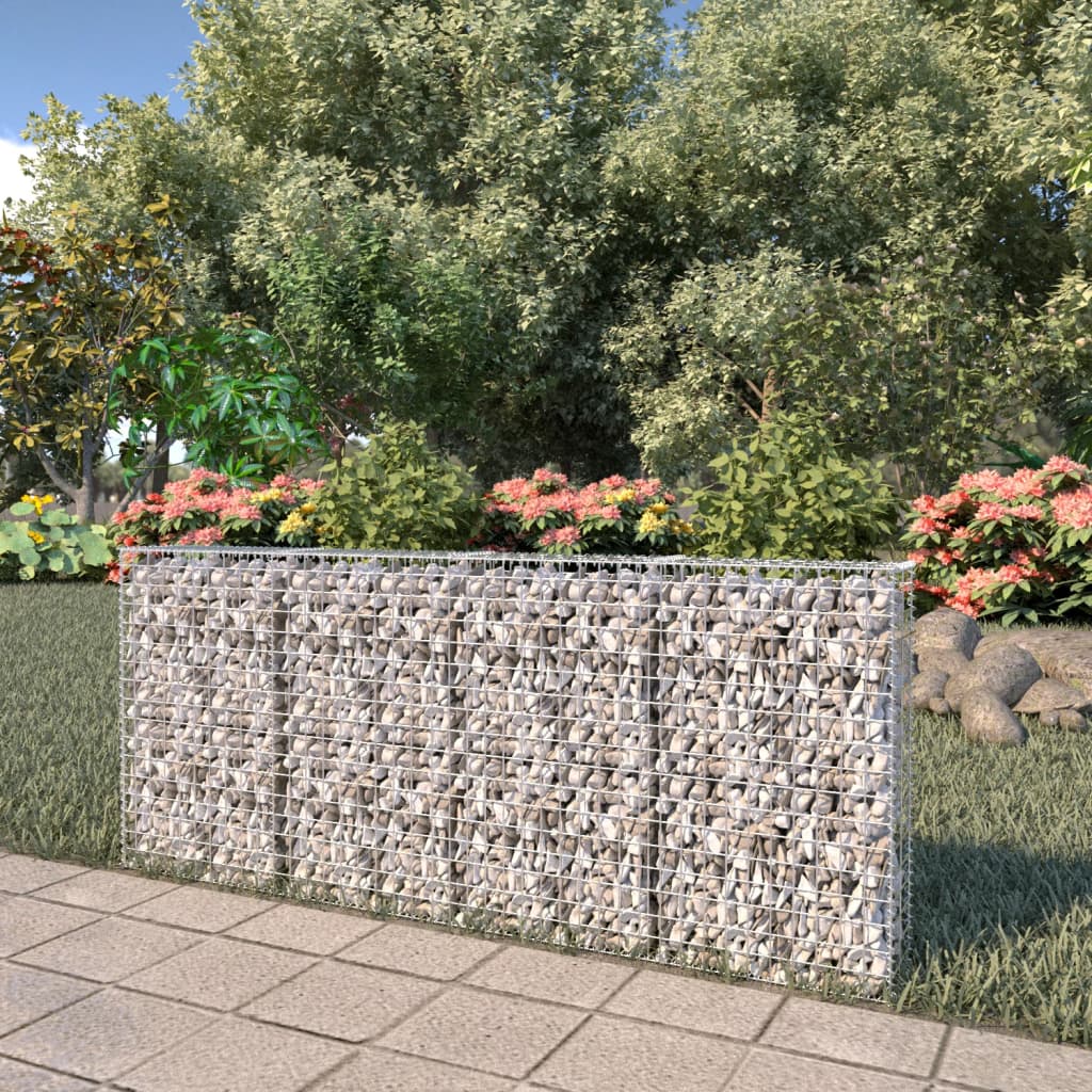 Muro De Gaviones Con Cubiertas Acero Galvanizado 200x20x85 Cm / Vetonek_2