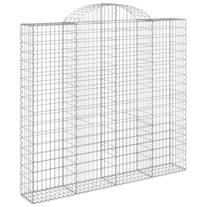 Cestas De Gaviones 2 Uds Forma De Arco Hierro 200x50x180/200 Cm_2