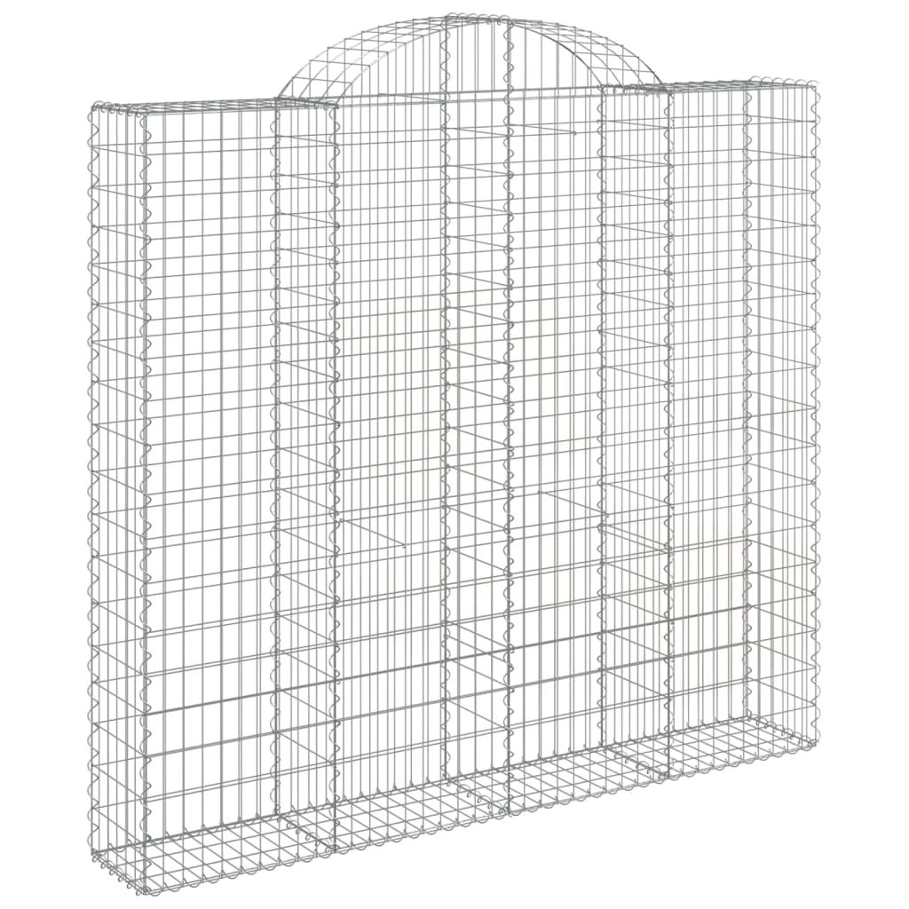 Cestas De Gaviones 8 Uds Forma De Arco Hierro 200x50x180/200 Cm_2