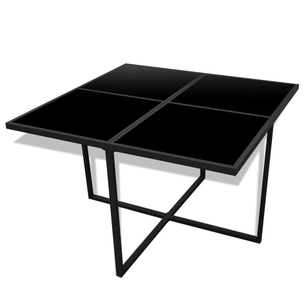 Vidaxl Set Comedor De Jardín 9 Piezas Y Cojines Ratán Sintético Negro_4