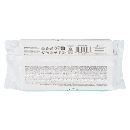 Toallitas Bambo Nature Plastic Free 50 uds