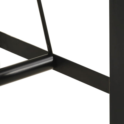 Mesa Alta De Hierro Y Madera Maciza De Acacia 150x70x107 Cm_4