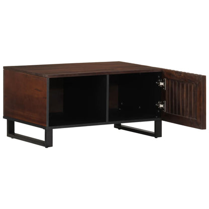 Mesa De Centro Madera Maciza Mango Marrón 80x51x40 Cm_3