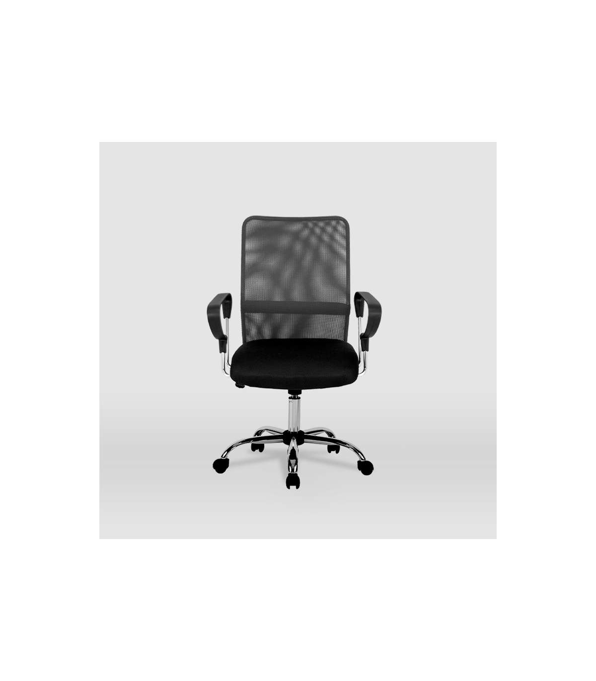 Silla Despacho Giratoria Helena Tapizada En Tejido Transpirable Gris, 86/96cm(alto) 59cm(a_0