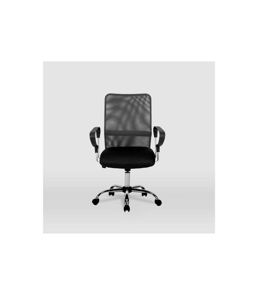 Silla Despacho Giratoria Helena Tapizada En Tejido Transpirable Gris, 86/96cm(alto) 59cm(a_0