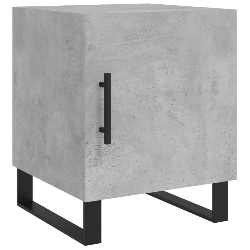Mesitas Noche 2 Uds Madera Ingeniería Gris Hormigón 40x40x50 Cm_4