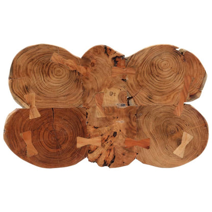 Mesa Alta De Troncos Madera Maciza De Acacia 90x54x105 Cm_1