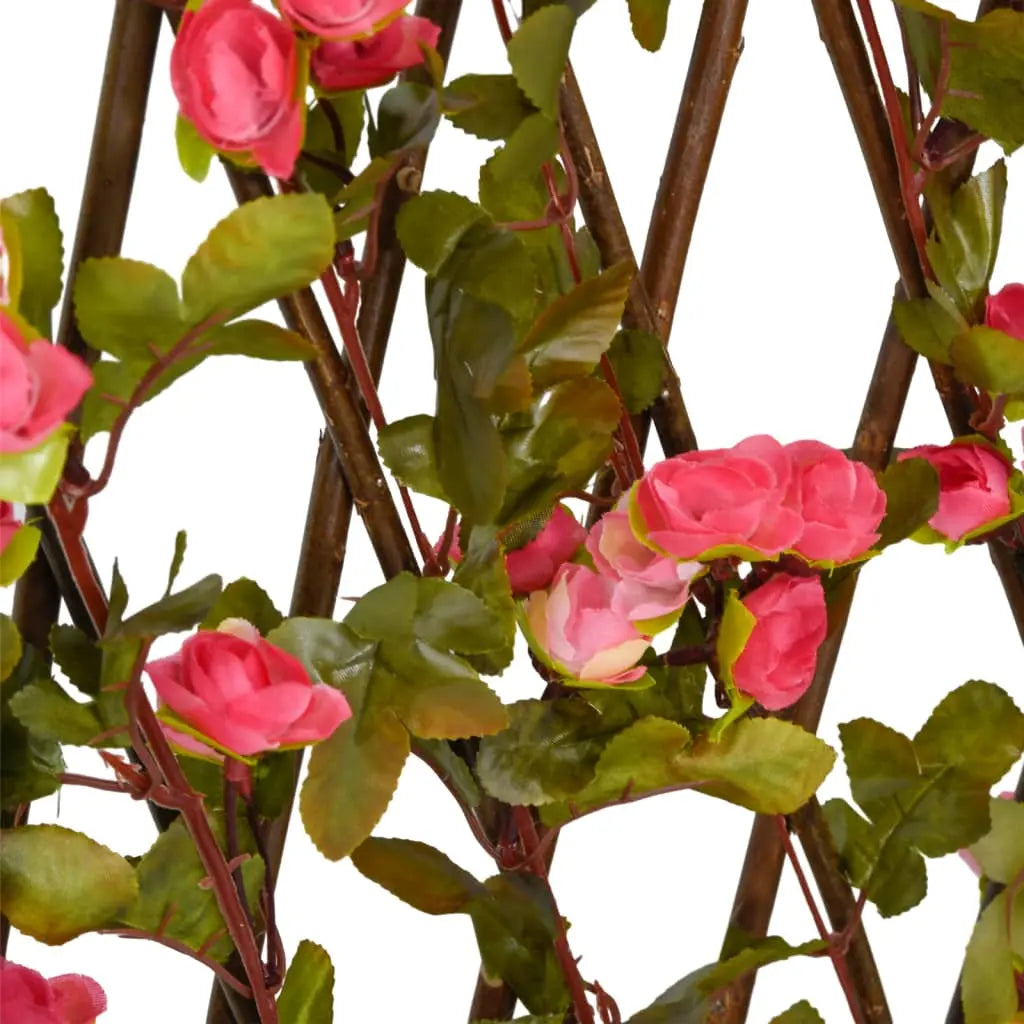 Enrejado Expansible Hiedra Artificial Rosa 5 Uds 180x60 Cm / Vetonek_2