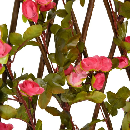 Enrejado Expansible Hiedra Artificial Rosa 5 Uds 180x60 Cm / Vetonek_2