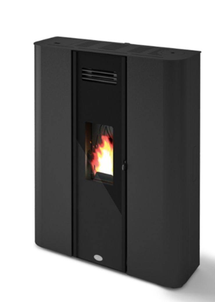 Estufa De Pellet Estanca Eva Calòr Slim Diletta 901660800 Acabado Negro_0
