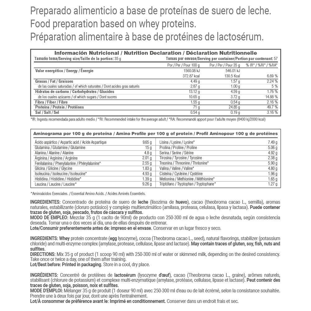 Whey Fit Nature - 2 Kg - Chocolate - Proteina Suero - Masmusculo_4