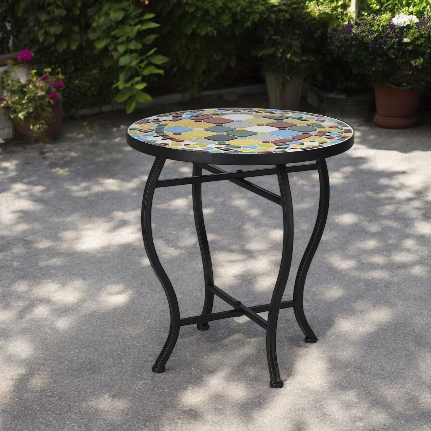 Well Home Mesa Bistro Con Diseño Mosaico Ø38x40cm_2