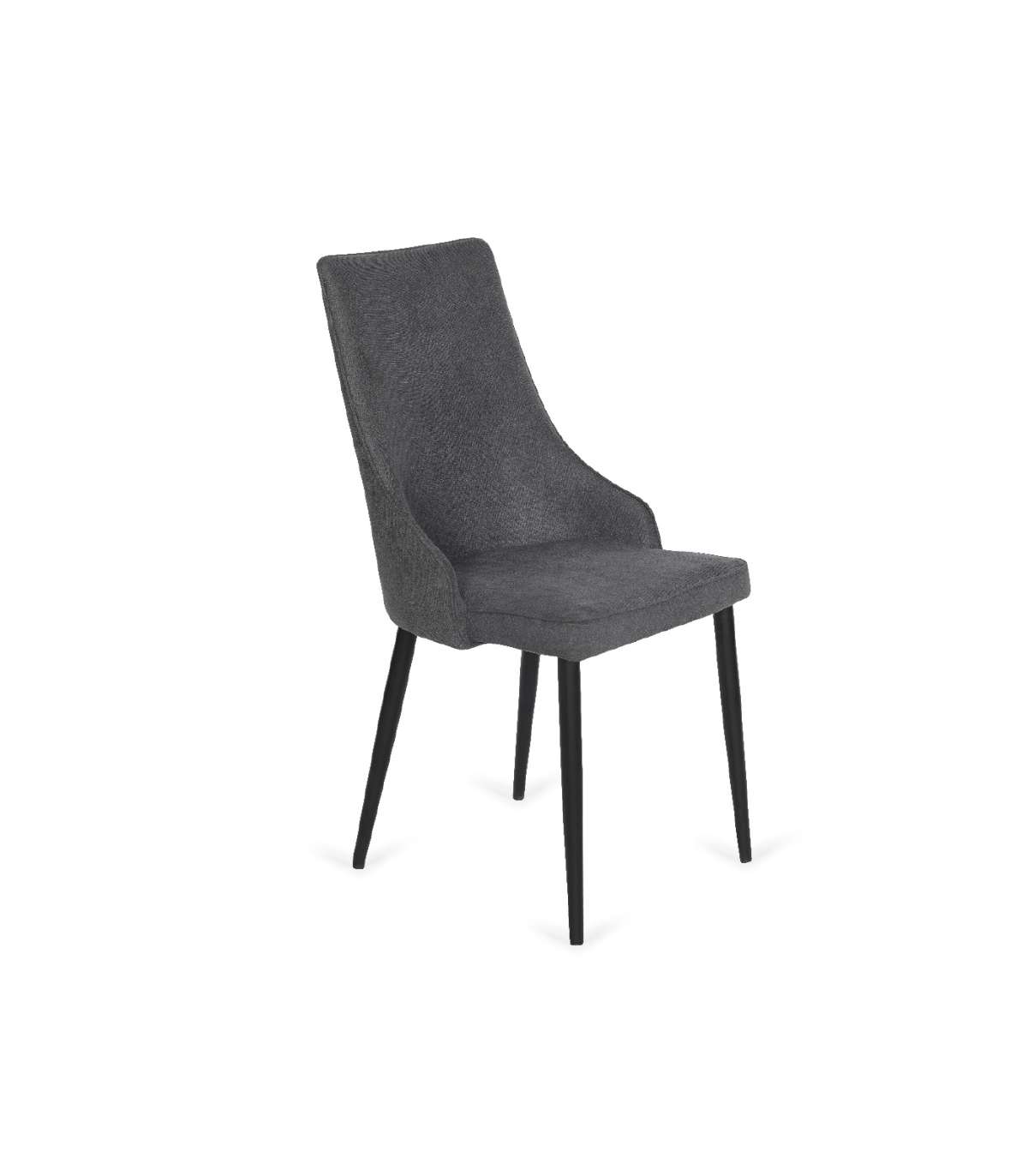 Pack De 4 Sillas Imperial Gris Oscuro Patas Metal Acabado Gris Oscuro, 94 Cm (alto) 48 Cm_0