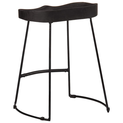Taburetes De Barra 46x38x52 Cm Madera Maciza De Mango_2
