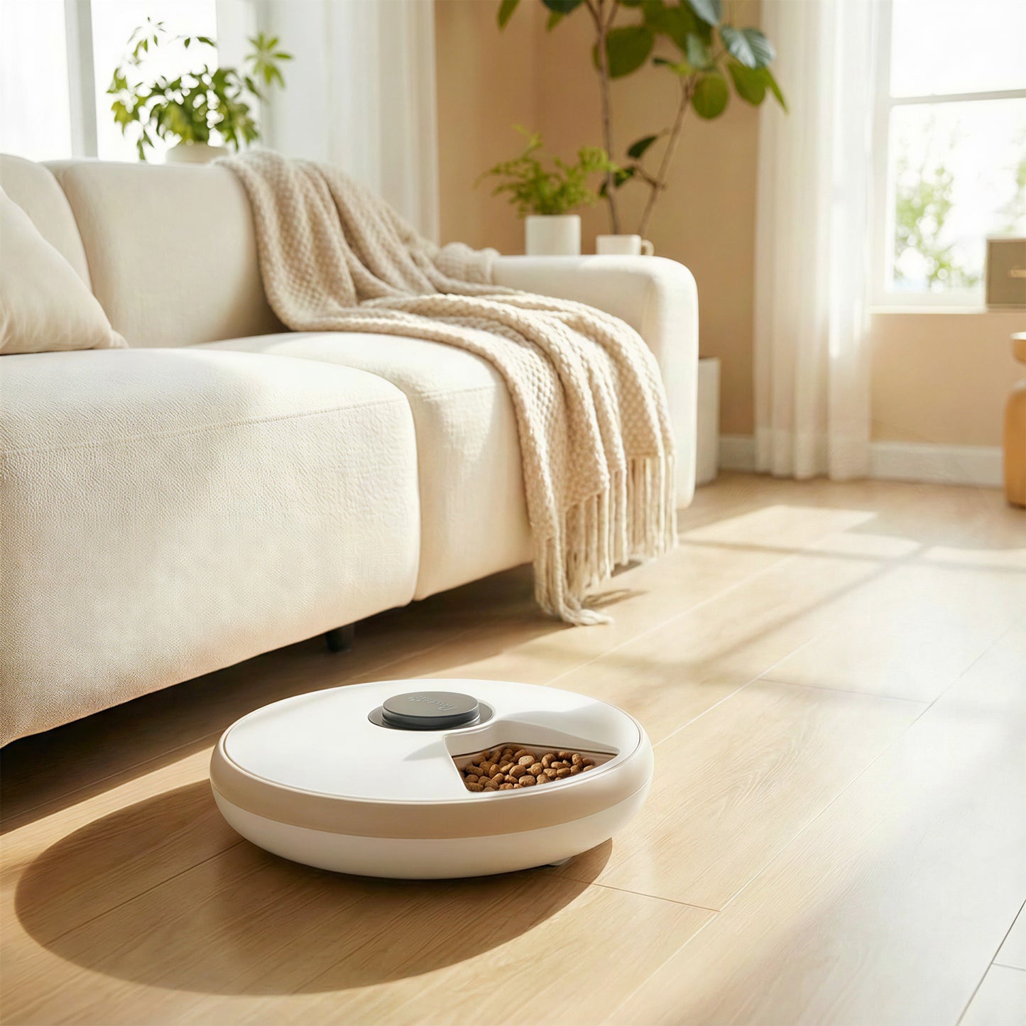 Pawhut Comedero Automático Para Gatos Y Perros Con Temporizador Paquete De Hielo_1
