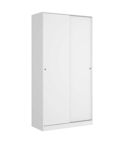Armario Puertas Correderas Lupión En Blanco Brillo. Ancho 100 X Fondo 50 X Alto 204 Cm._5