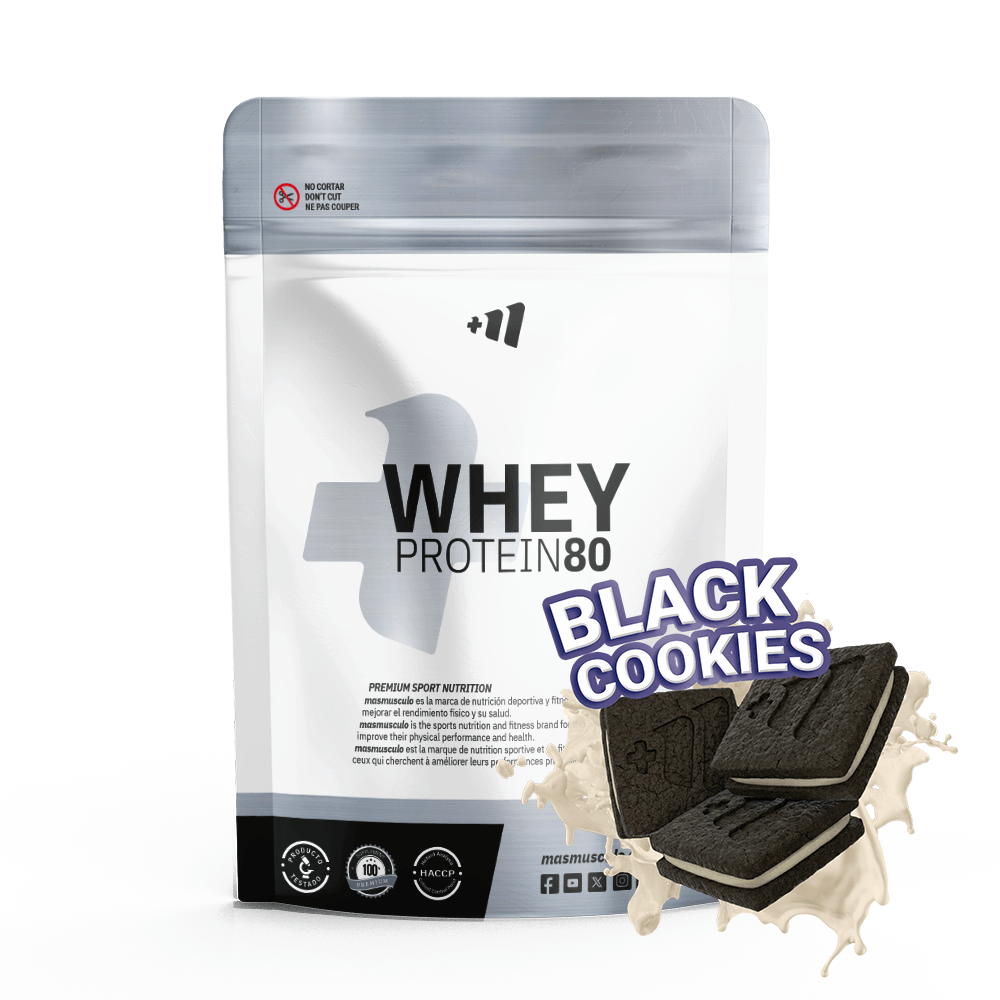 Whey Protein80 - 1kg - Black Cookies - Aumenta La Masa Muscular - Masmusculo_0