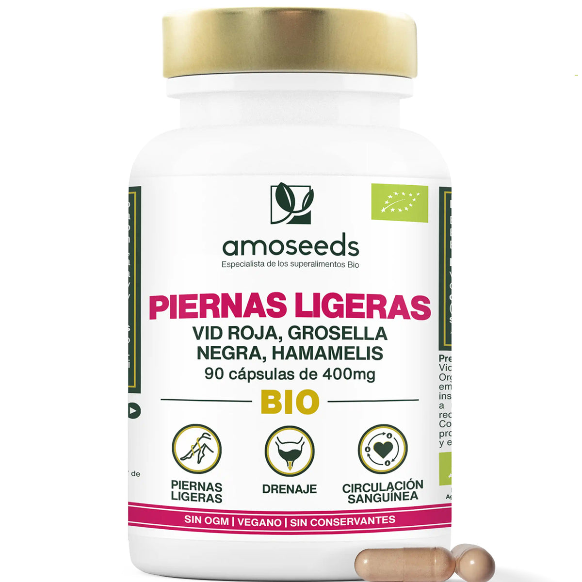 Complejo Piernas Ligeras Bio | 90 Cápsulas_0