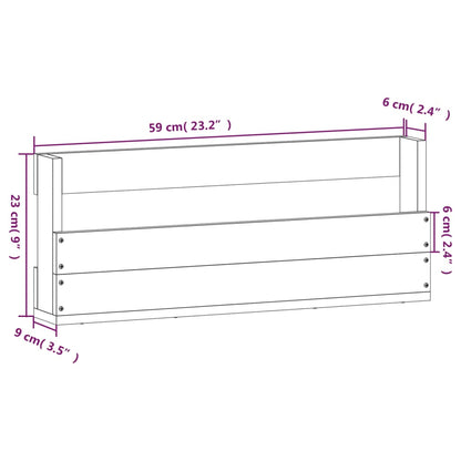 Estantes De Zapatos De Pared 2 Uds Madera Pino Blanco 59x9x23cm / Vetonek_2