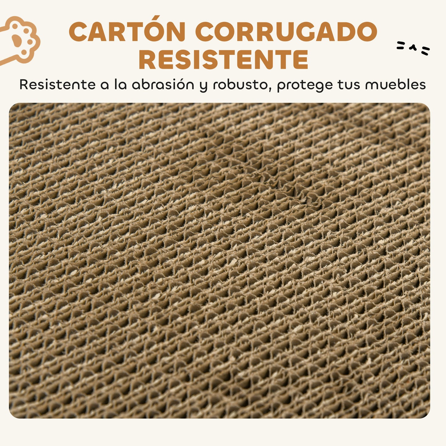 Pawhut Rascador Cartón Para Gatos Forma Castillo 2 En 1_4