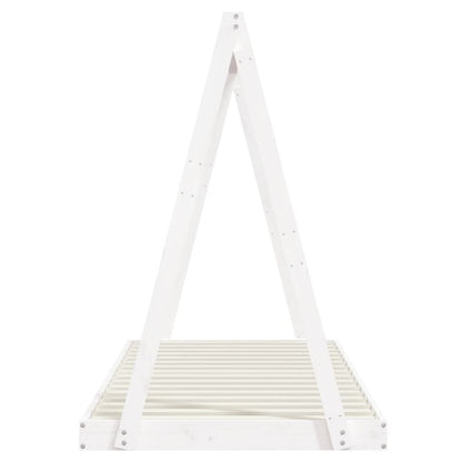 Vidaxl Estructura De Cama Para Niños Madera De Pino Blanco 90x200 Cm_4